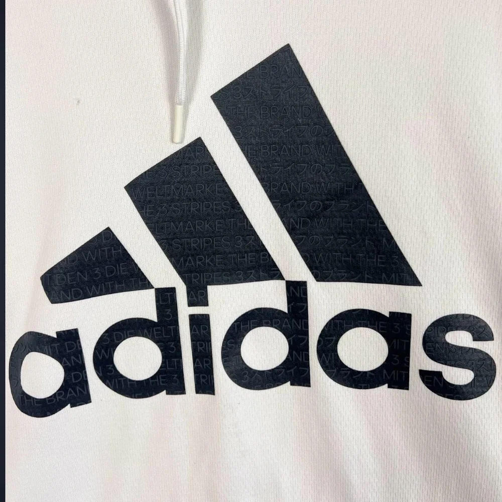 Adidas Hoodie‎ Mens 2XL White ClimaWarm Sweatshirt